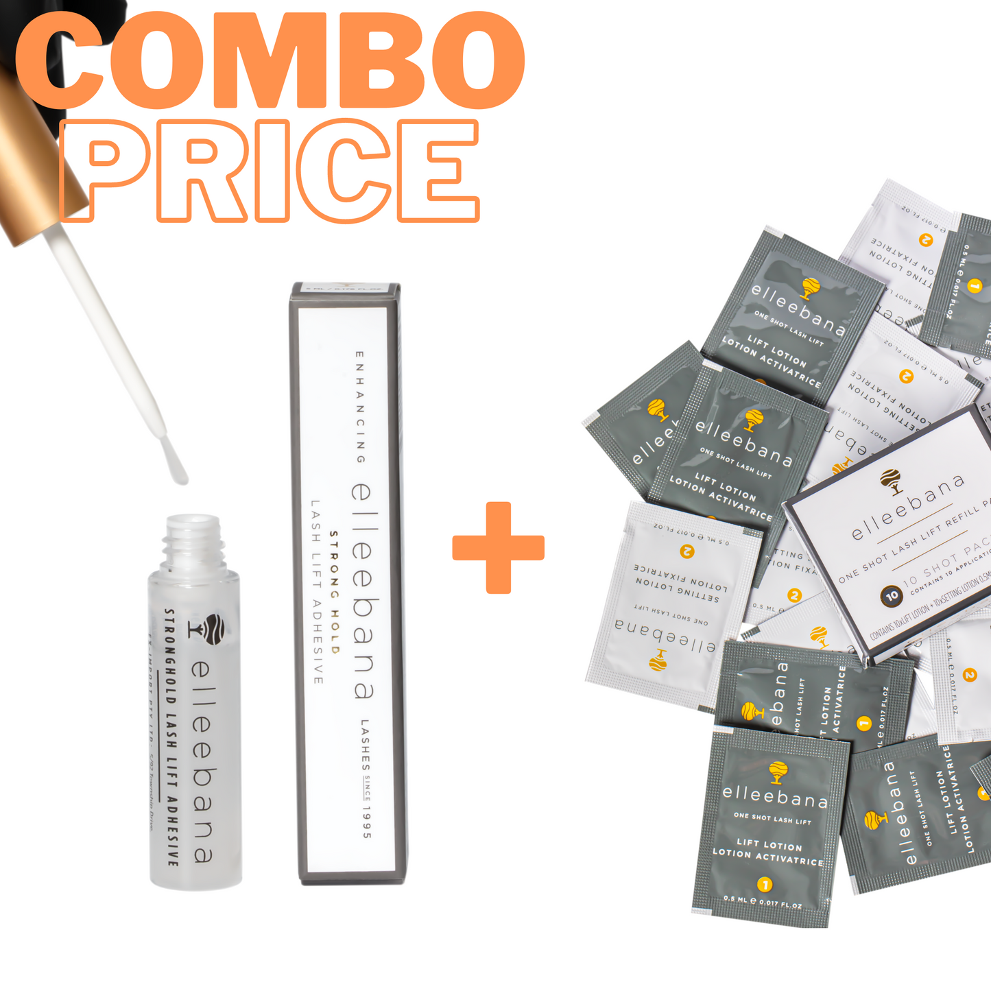 Combo Pack | Elleebana one shot 10 pack + Adhesive of your choice!
