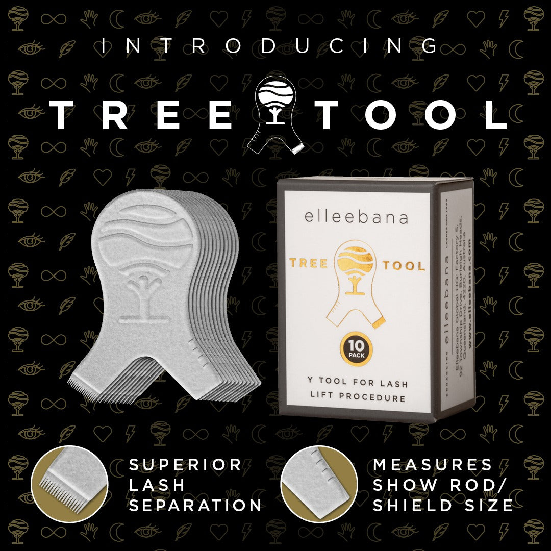 Elleebana Tree Tool for lash lifting - 10 pack