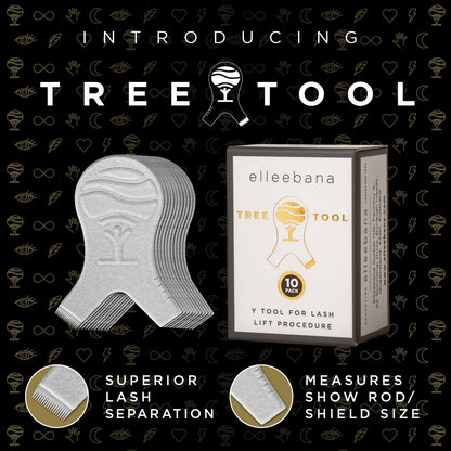 Elleebana Tree Tool for lash lifting - 10 pack